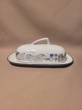 Noritake Aspiration 8447 Butter Dish with Lid (1/4 lb) NEW